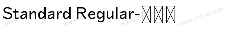 Standard Regular字体转换